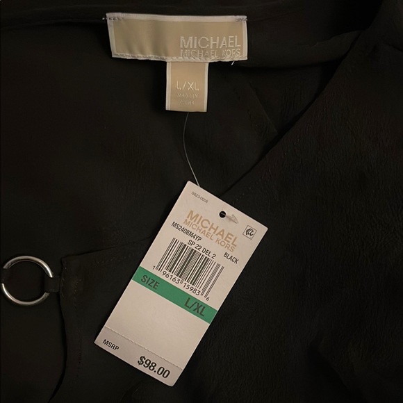 Michael Michael Kors Handkerchief-Hem O-
Ring Top - Picture 3 of 6